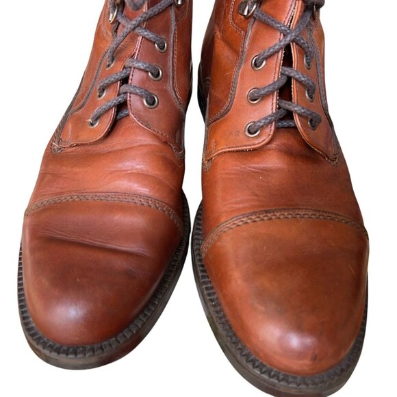 The Original Klondike Brown Leather Cap Toe Boot Shoes Mens Size 11 Casual Italy main image 13